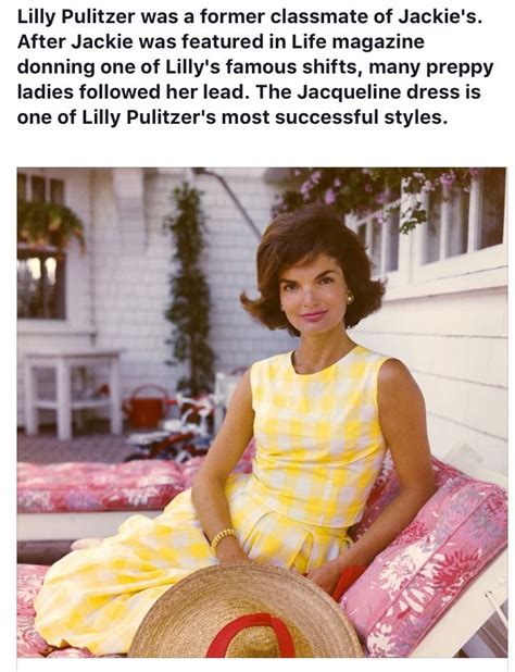 jackie kennedy wearing lilly pulitzer.